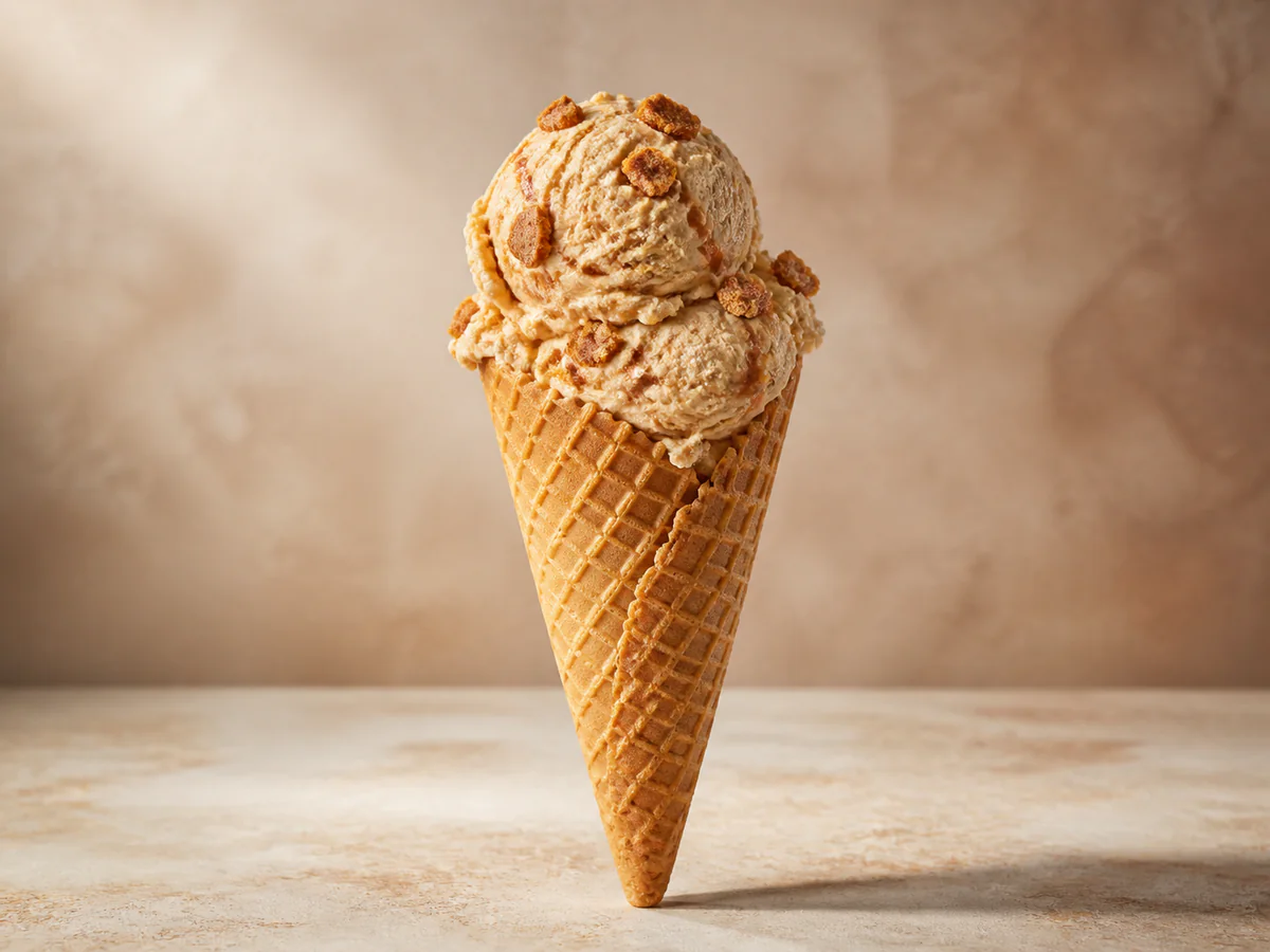 Butterscotch Crunch Cone by Little Boy Icecreams